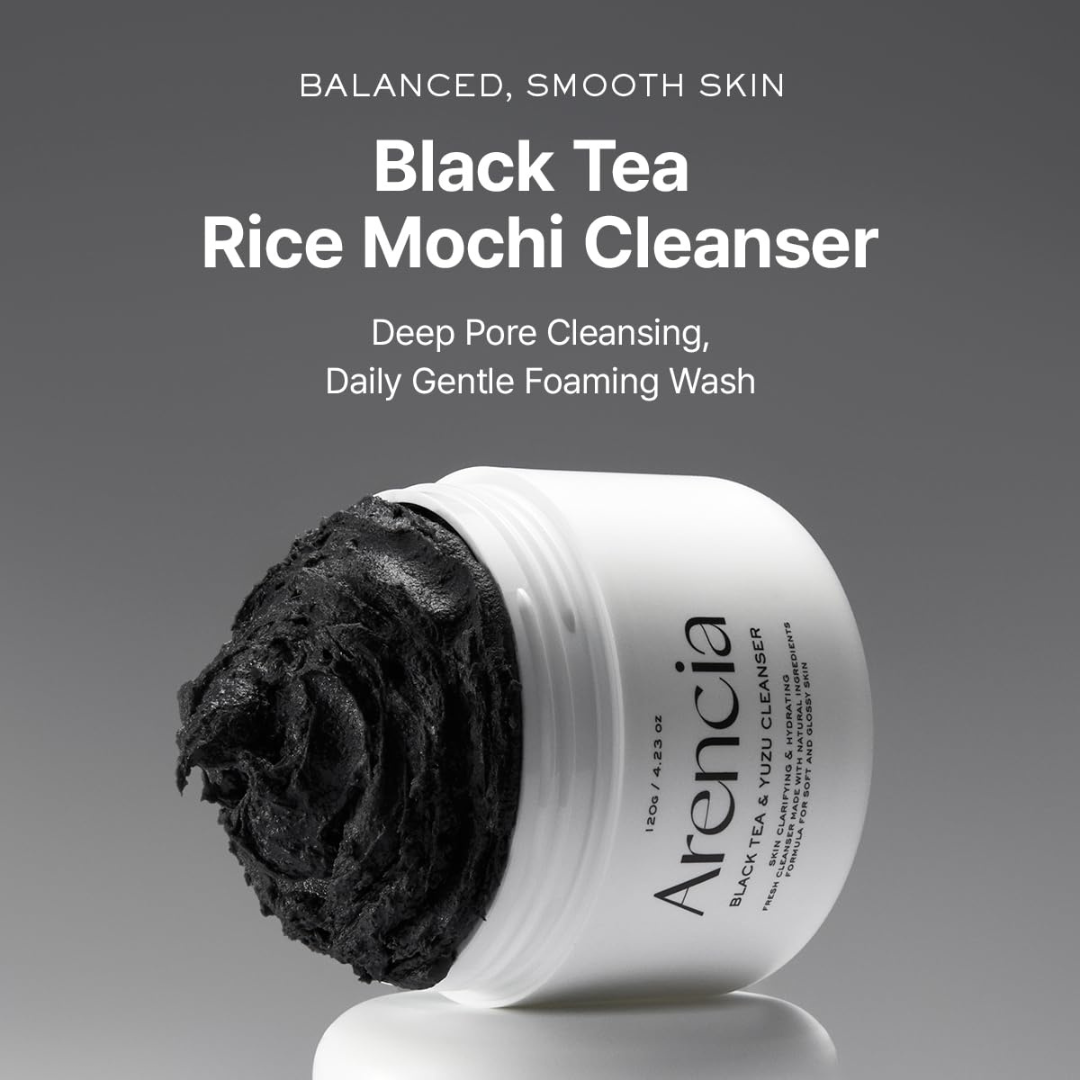 Arencia Black Tea & Yuzu Rice Mochi Cleanser