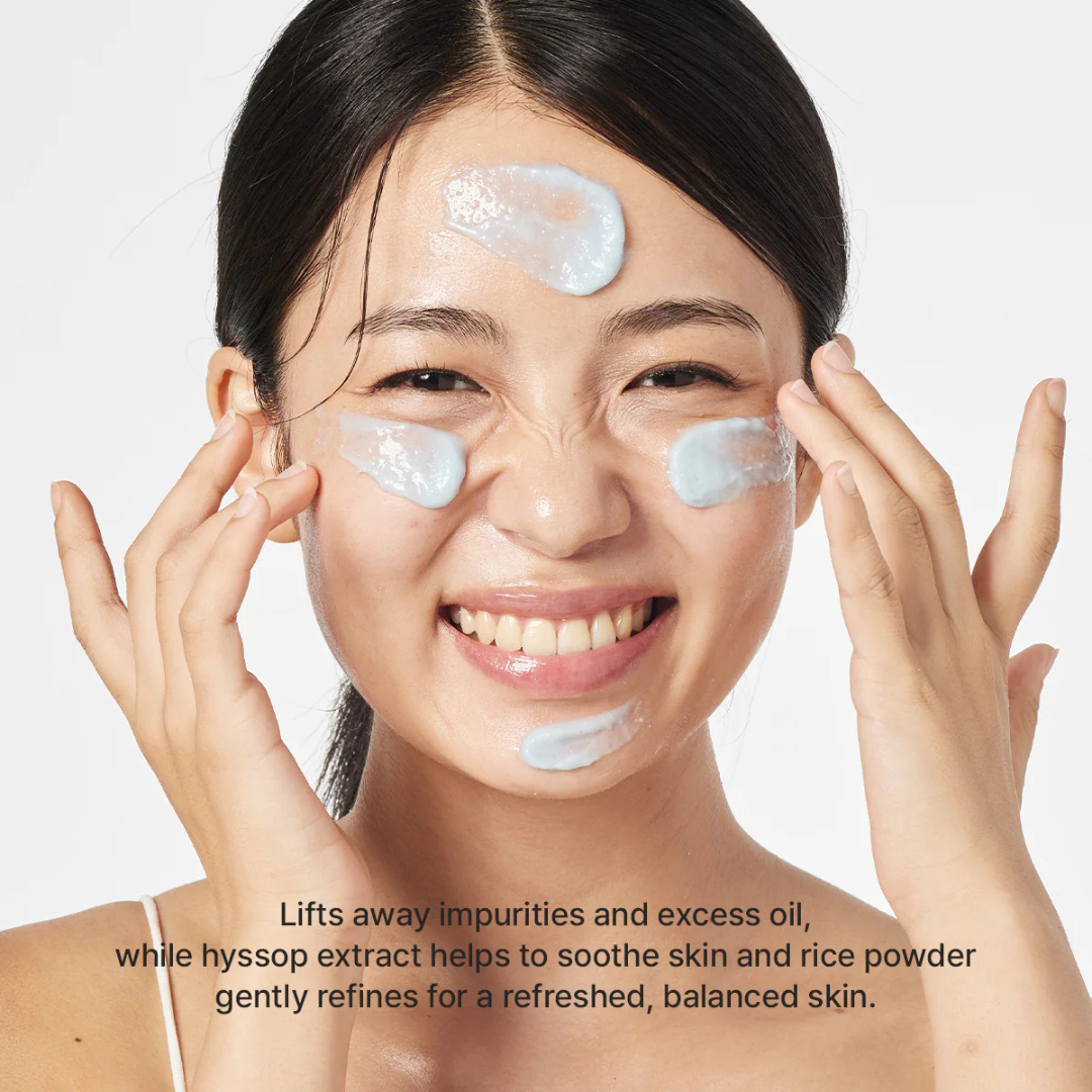 Arencia Fresh Blue Hyssop Rice Mochi Cleanser