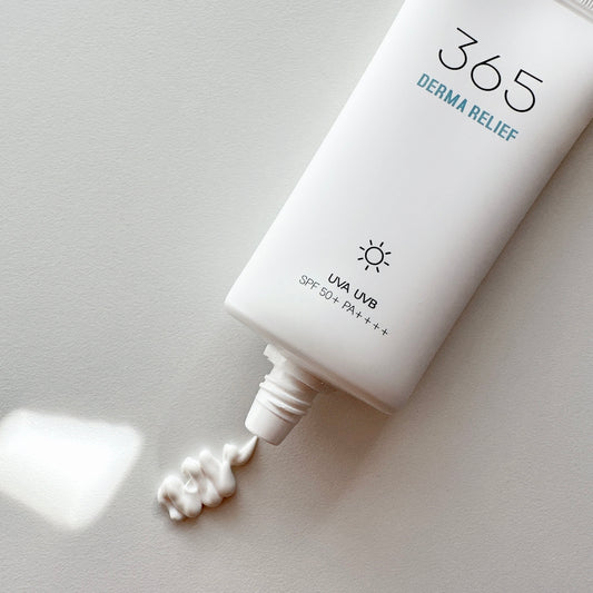 Round Lab 365 Derma Relief Sun Cream, one of the best selling sunscreens for its protection against UVA and UVB, dust, and environmental damage.