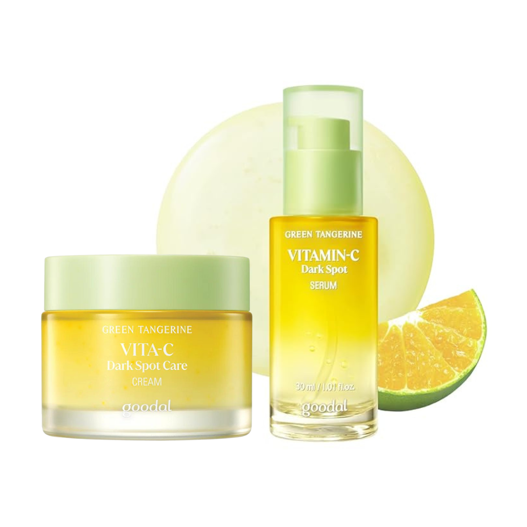 Green Tangerine Vita C Dark Spot Serum + Cream