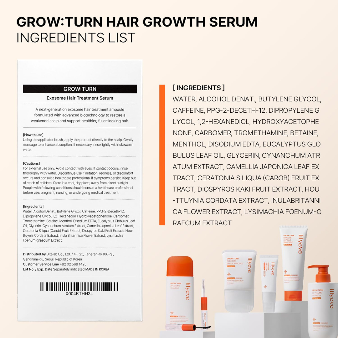 Growturn Hair Growth Serum with Built-in Brush