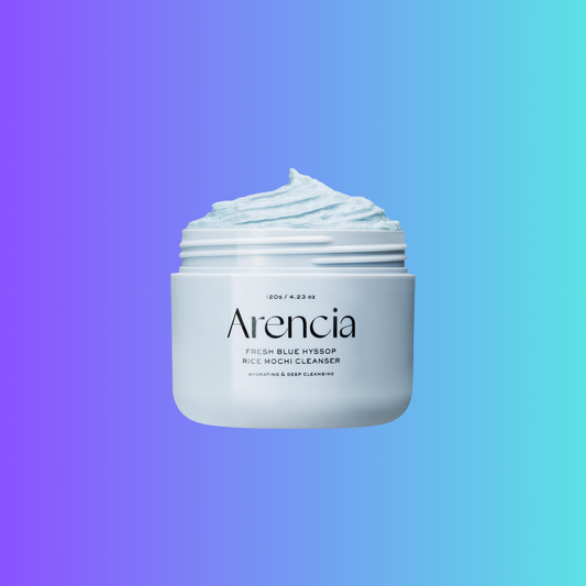 Arencia Fresh Blue Hyssop Rice Mochi Cleanser
